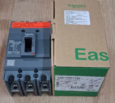 MCCB 100A 3P 10kA Schneider EZC100F3100