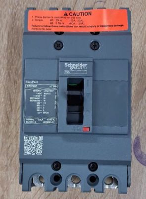 MCCB 75A 3P 10kA Schneider EZC100F3075