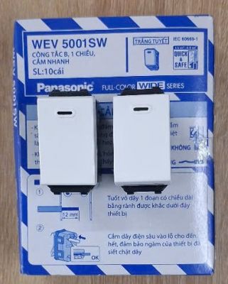 Công tắc B 1chiều cắm nhanh Panasonic WEV5001SW