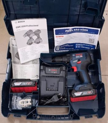 Máy khoan động lực dùng pin 18V Bosch GSB 18V-50 (bao gồm 2 pin 2.0Ah và 1 sạc)
