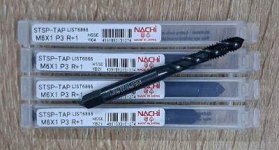 Mũi Taro xoắn HSSE M6*1 L6866 Nachi STSP6M1R+1