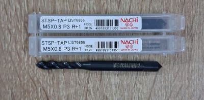 Mũi Taro xoắn HSSE M5*0.8 L6866 Nachi STSP5M0.8R+1