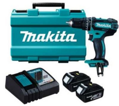 Máy khoan búa, vặn vít dùng pin Makita DHP482RAE (bao gồm 2 pin 2.0Ah và 1 sạc)