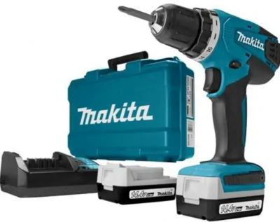 Máy khoan, vặn vít dùng pin Makita DF347DWE (bao gồm 2 pin 1.5Ah và 1 sạc)