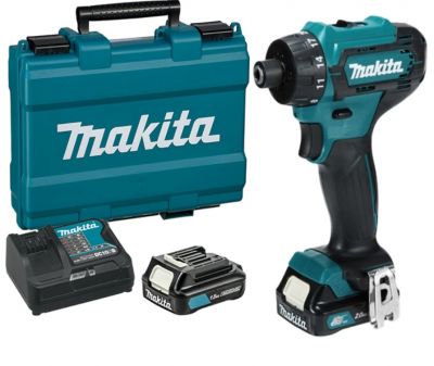 Máy khoan, vặn vít dùng pin Makita DF033DSYE (bao gồm 2 pin 1.5Ah và 1 sạc)