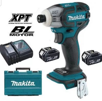 Máy bắt vít xung dầu dùng pin 18V Makita DTS141RME (kèm 2 pin 4.0Ah và 1 sạc)