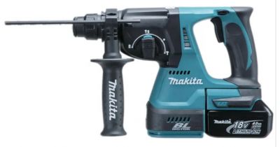 Máy khoan bê tông 3 chức năng dùng pin 18V Makita DHR242RME (kèm 2 pin 4.0Ah và 1 sạc)