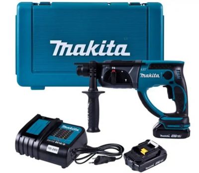 Máy khoan bê tông 3 chức năng dùng pin 18V Makita DHR202SYE (kèm 2 pin 1.5Ah và 1 sạc)