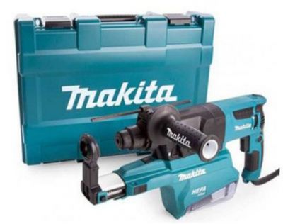 Máy khoan bê tông 3 chức năng với hệ thống hút bụi Makita HR2652 (800W - 26mm)