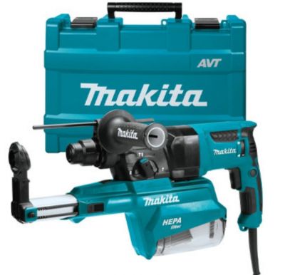 Máy khoan bê tông 3 chức năng với hệ thống hút bụi Makita HR2651T (800W - 26mm)