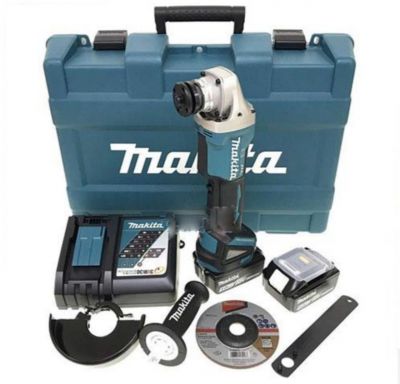 Máy mài góc dùng pin 18V Makita DGA508RTE (kèm 2 pin 5.0Ah và 1 sạc)