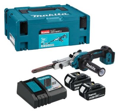 Máy chà nhám băng dùng pin 18V Makita DBS180RTJ (kèm 2 pin 5.0Ah và 1 sạc)