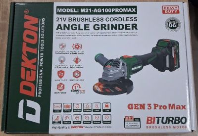 Thân máy mài góc dùng pin 21V Dekton M21-AG100PROMAX (chưa bao gồm pin và sạc)