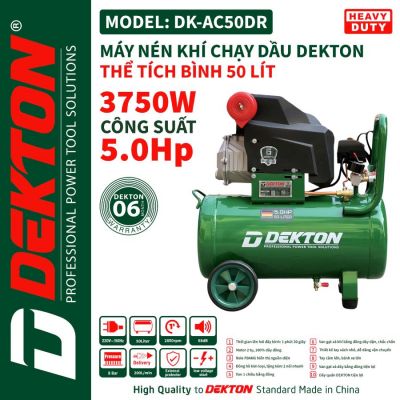 Máy nén khí có dầu Dekton DK-AC50DR (5.0Hp - 50L)